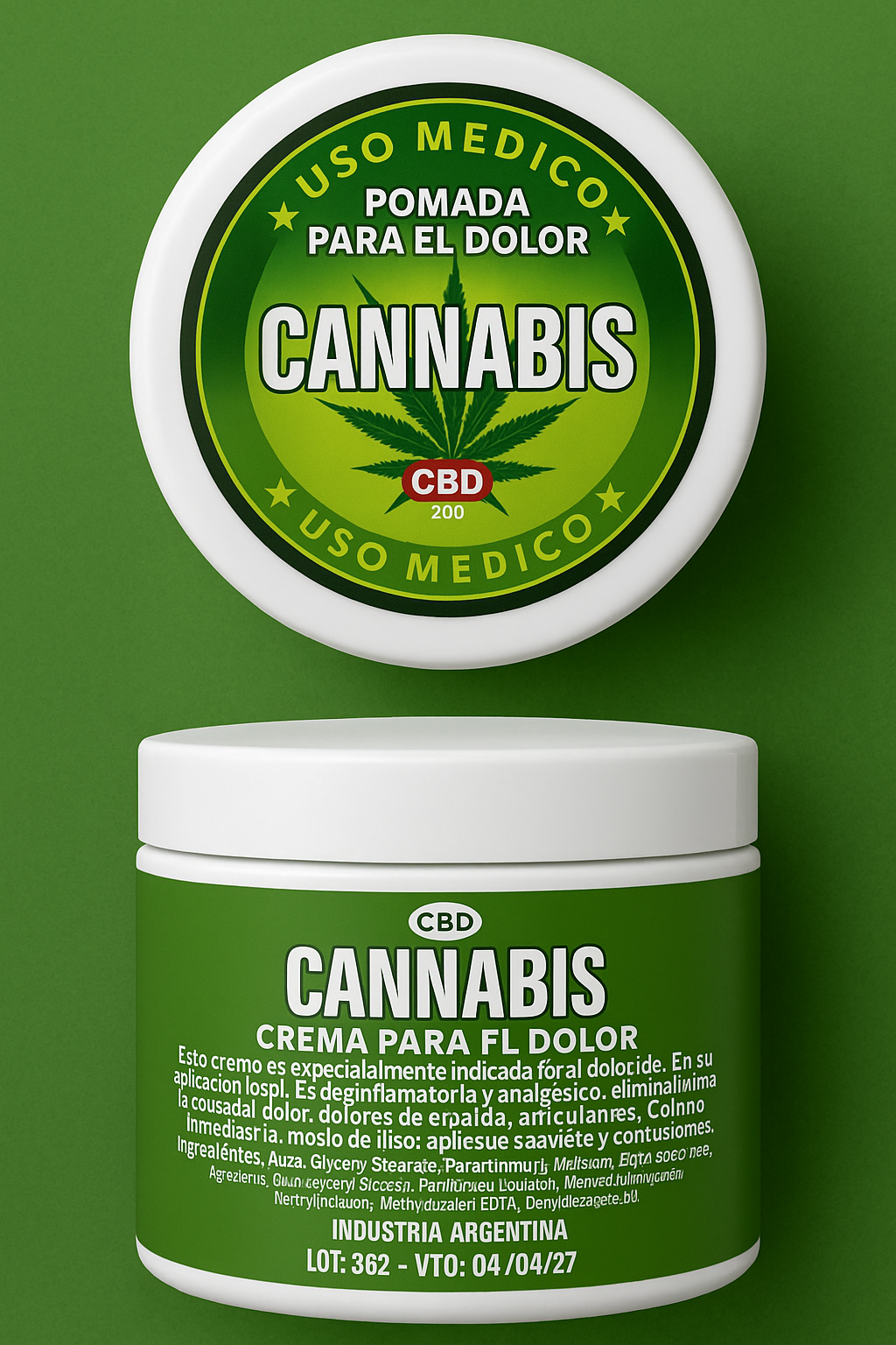 Crema de Cannabis para Aliviar el Dolor