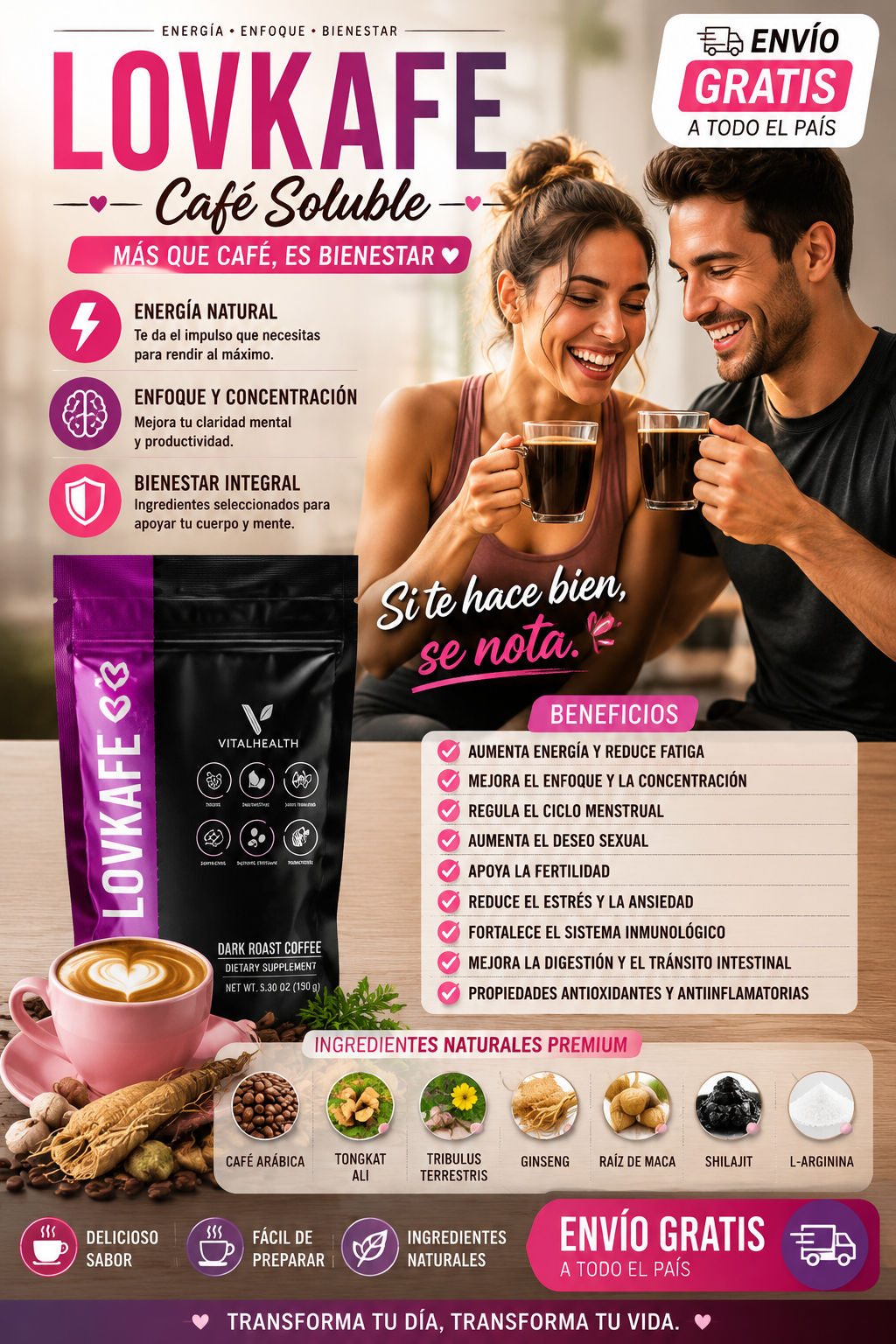 LOVKAFE – Café Funcional Energizante y Afrodisíaco