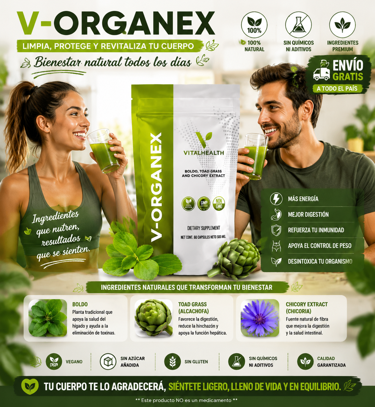 V-Organex – Soporte Hepático y Detox del Hígado