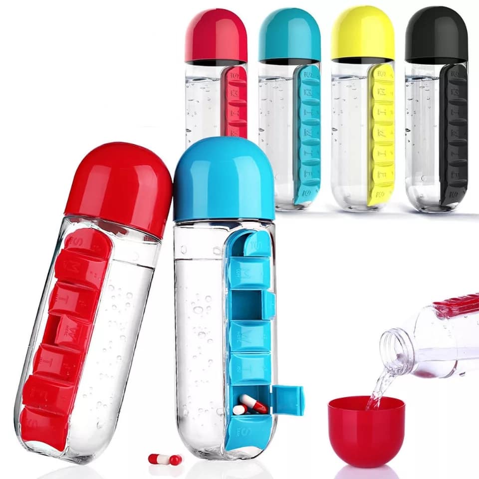 MedBottle: Practicidad y Salud, Todo en una Botella con Organizador
