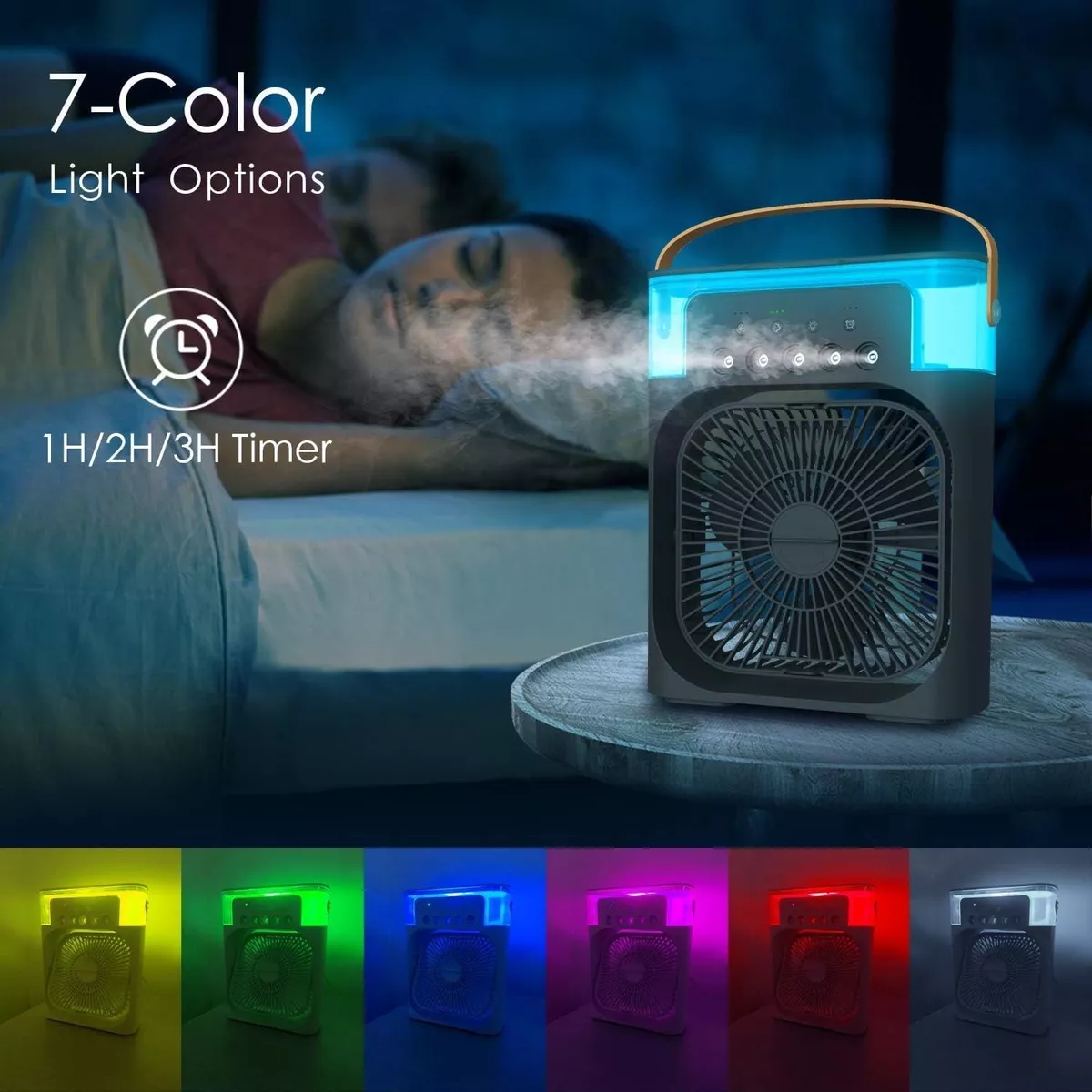 ventilador portátil a vapor