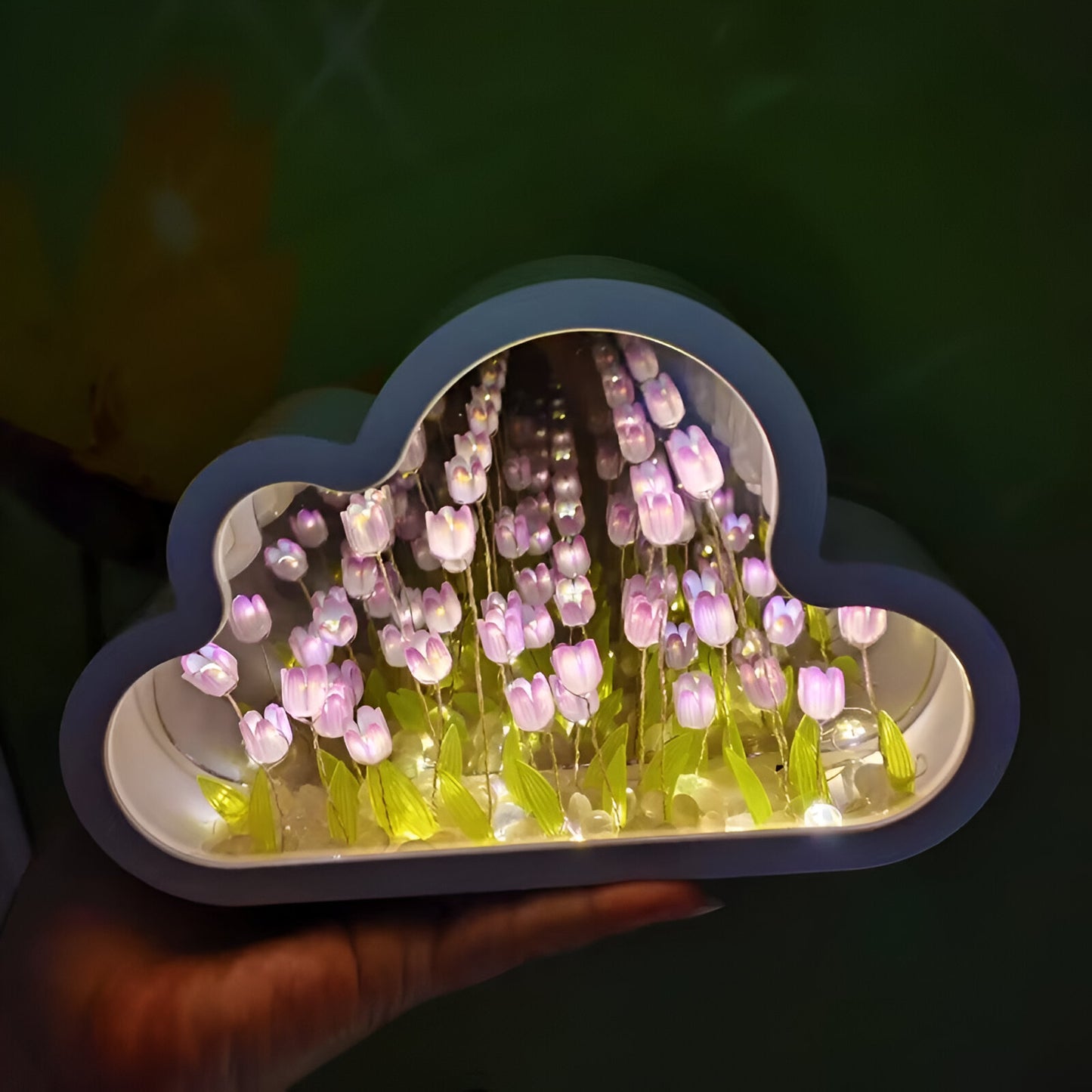 Espejo Infinito De Tulipanes