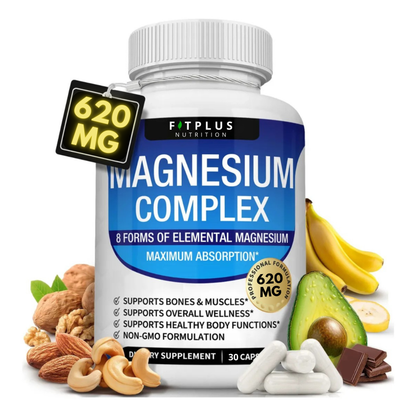 Magnesium 8 en 1 Complex: Energía, Relajación y Bienestar en una Cápsula