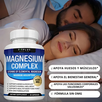 Magnesium 8 en 1 Complex: Energía, Relajación y Bienestar en una Cápsula