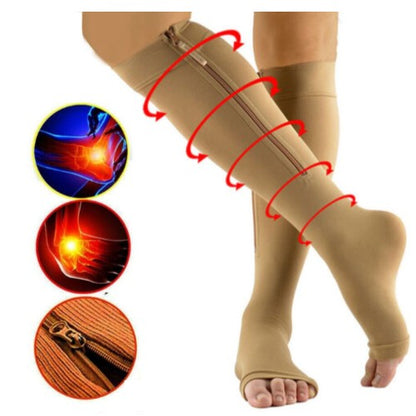 🧦 MEDIAS DE COMPRESIÓN ZIP SOX – ALIVIO REAL Y RÁPIDO 💥