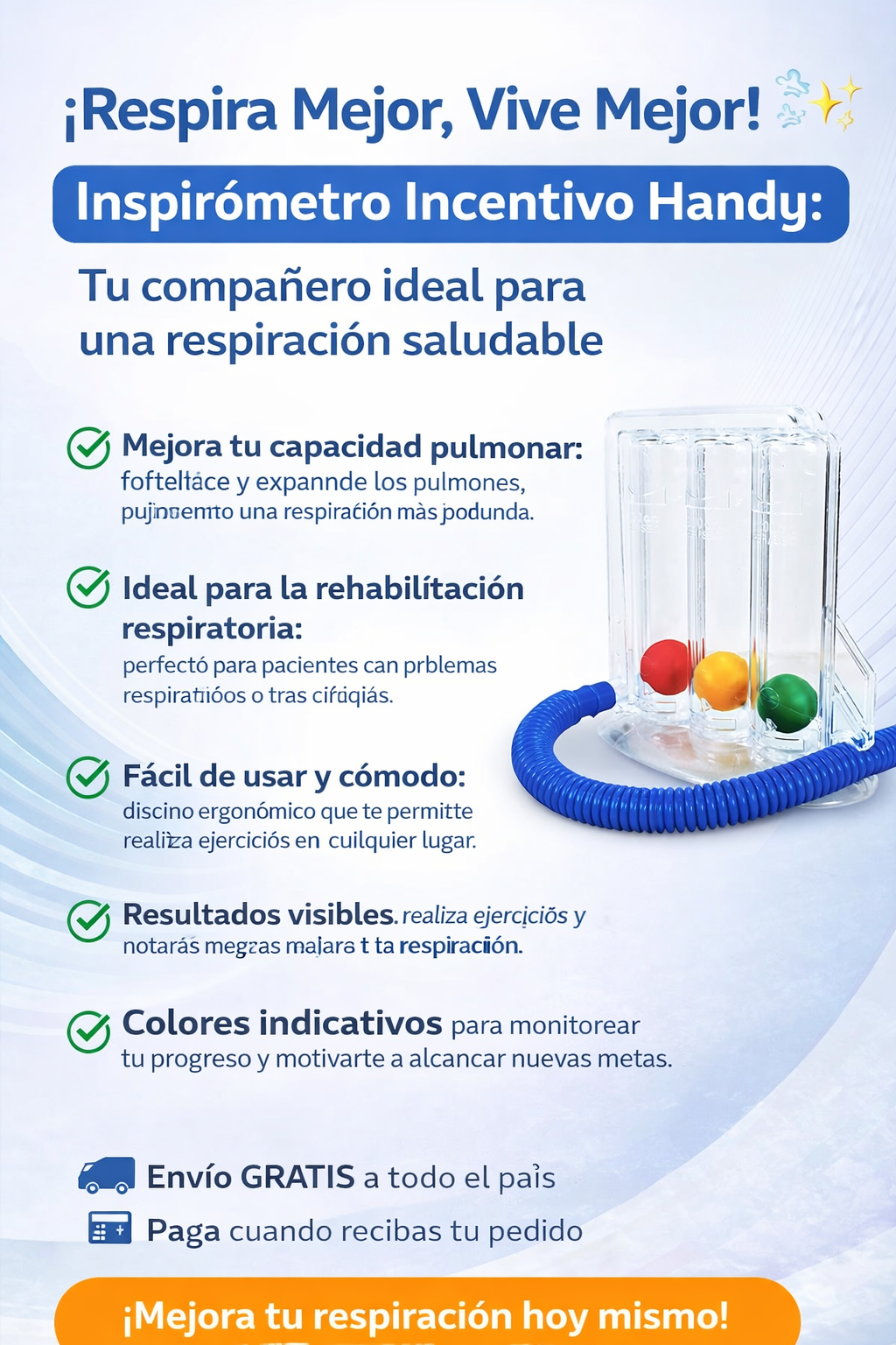Ejercitador De Respiracion Pulmonar