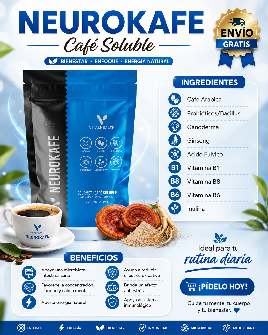 NEUROKAFE – Café Funcional para Enfoque y Digestión