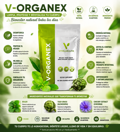 V-Organex – Soporte Hepático y Detox del Hígado