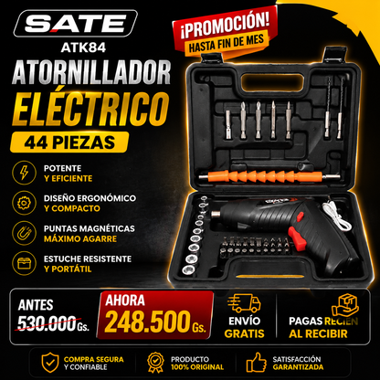 Kit Taladro Eléctrico Multifuncion SATE A-TK84