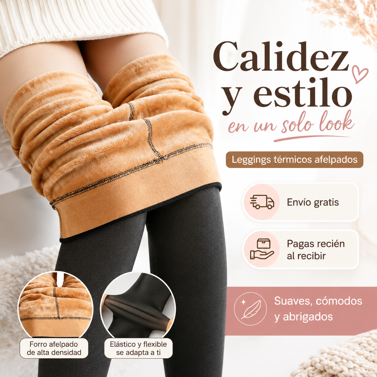 Leggings Térmicos Confort Total ( UNICO TAMAÑO ADULTO )