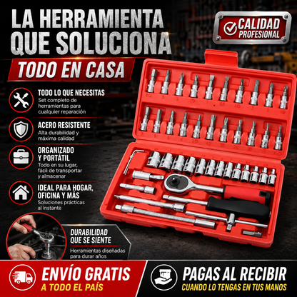 🧰 MasterFix 46™ — Kit Profesional de Herramientas 46 piezas