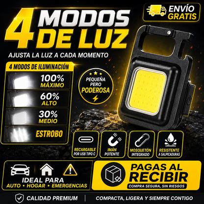 Llavero Linterna MULTIFUNCION