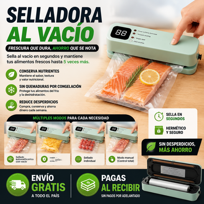 🥩 SELLADORA AL VACÍO PORTATIL ( MULTIUSO )