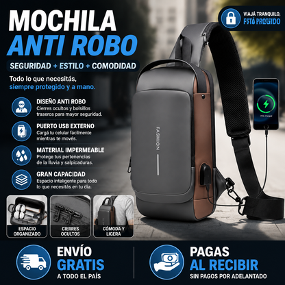 🎒 MOCHILA ANTIRROBO