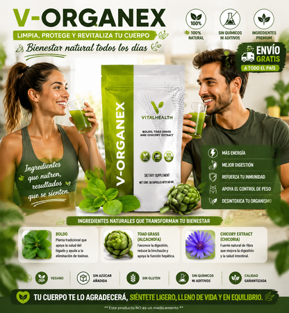 V-Organex – Soporte Hepático y Detox del Hígado