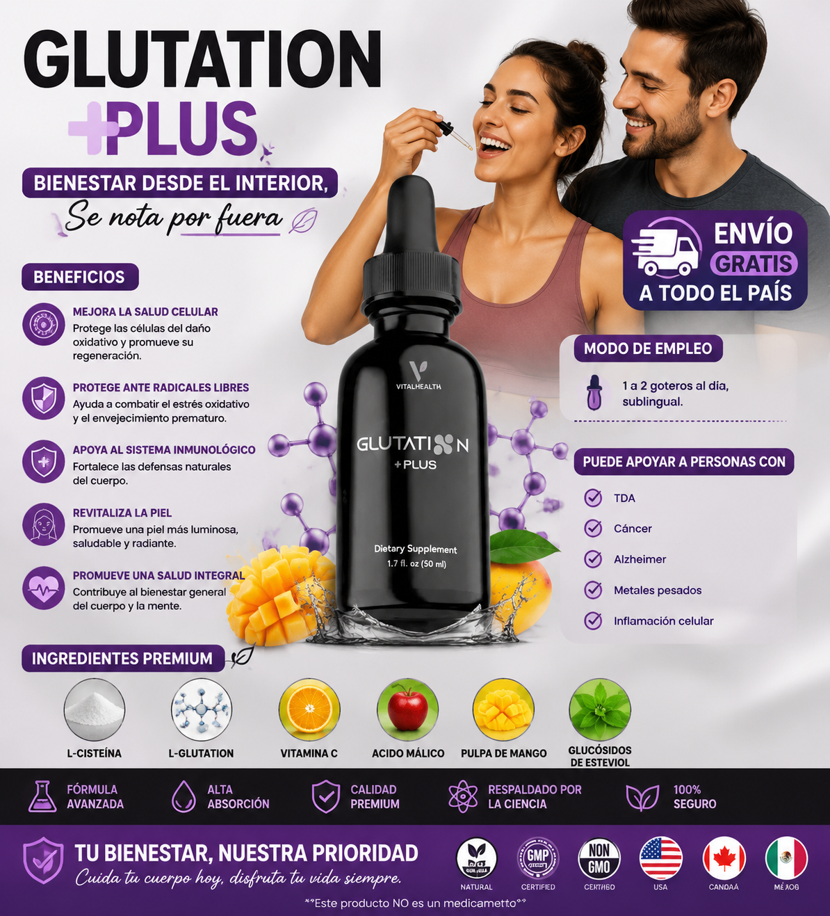 Glutation Plus – Antioxidante y Detox Celular