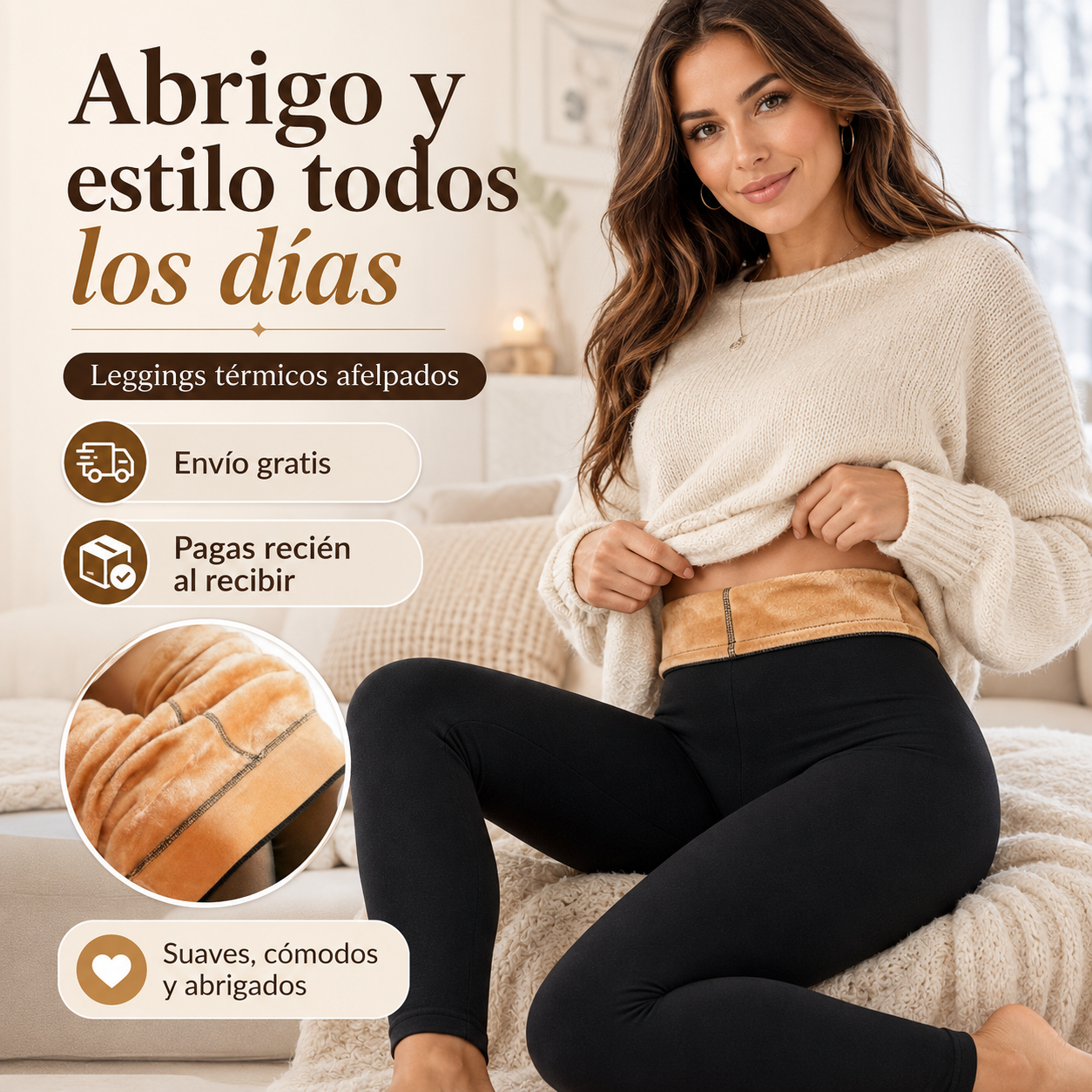 Leggings Térmicos Confort Total ( UNICO TAMAÑO ADULTO )