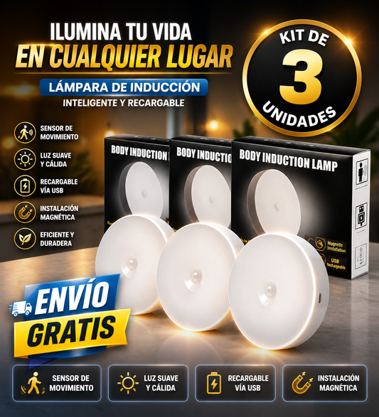 Lampara con sensor Kit x3 unidades