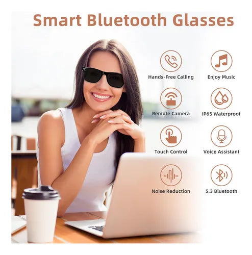 SoundGlasses sin integracion de camara : Lentes Inteligentes con Música y Llamadas , Sin camara integrada